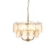 - Essie - Brushed Aged Brass 3 Light Centre Fitting with Champagne Glass Ambience-118602 - Essie - Brushed Aged Brass 3 Light Centre Fitting with Champagne Glass