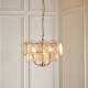 - Essie - Brushed Aged Brass 3 Light Centre Fitting with Champagne Glass Ambience-118602 - Essie - Brushed Aged Brass 3 Light Centre Fitting with Champagne Glass