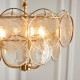 - Essie - Brushed Aged Brass 3 Light Centre Fitting with Champagne Glass Ambience-118602 - Essie - Brushed Aged Brass 3 Light Centre Fitting with Champagne Glass