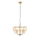 - Essie - Brushed Aged Brass 3 Light Centre Fitting with Champagne Glass Ambience-118602 - Essie - Brushed Aged Brass 3 Light Centre Fitting with Champagne Glass