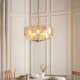 - Essie - Brushed Aged Brass 5 Light centre Fitting with Champagne Glass Ambience-118603 - Essie - Brushed Aged Brass 5 Light centre Fitting with Champagne Glass