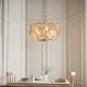 - Essie - Brushed Aged Brass 5 Light centre Fitting with Champagne Glass Ambience-118603 - Essie - Brushed Aged Brass 5 Light centre Fitting with Champagne Glass