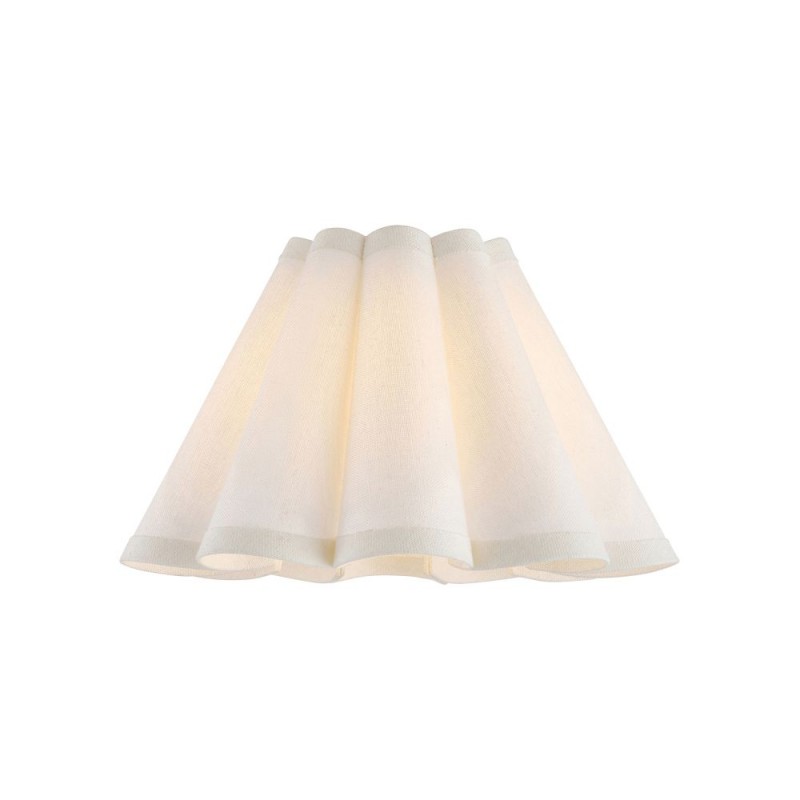 Endon-118625 - Ayla - Shade Only - 22 cm Vintage White Tapered Shade
