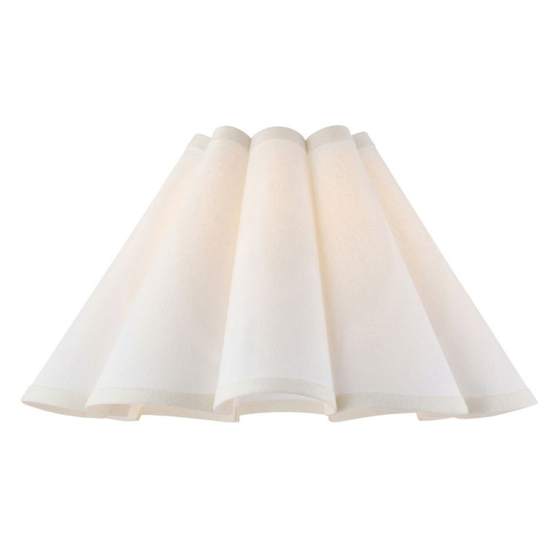 Endon-118626 - Ayla - Shade Only - 31 cm Vintage White Tapered Shade