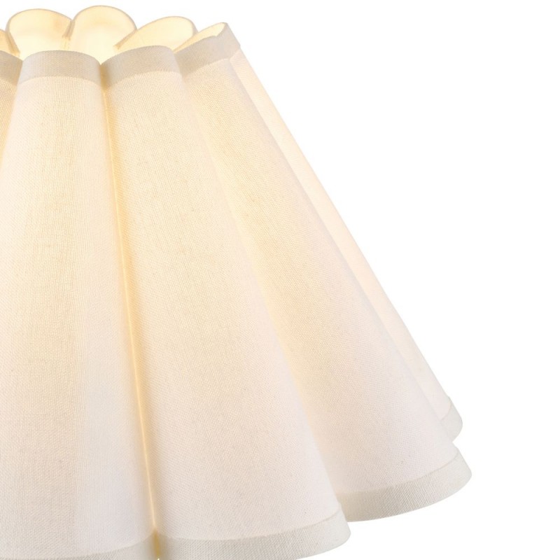 Endon-118626 - Ayla - Shade Only - 31 cm Vintage White Tapered Shade