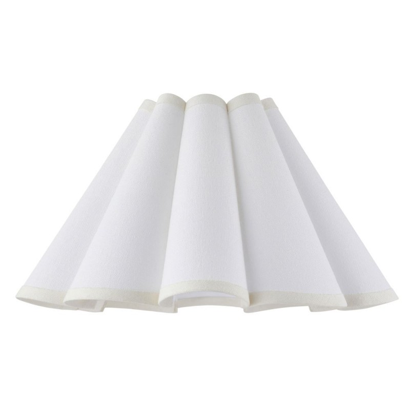 Endon-118626 - Ayla - Shade Only - 31 cm Vintage White Tapered Shade