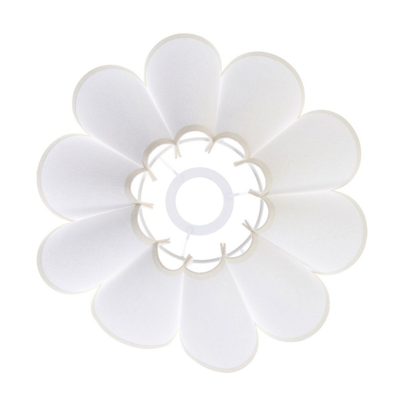 Endon-118626 - Ayla - Shade Only - 31 cm Vintage White Tapered Shade