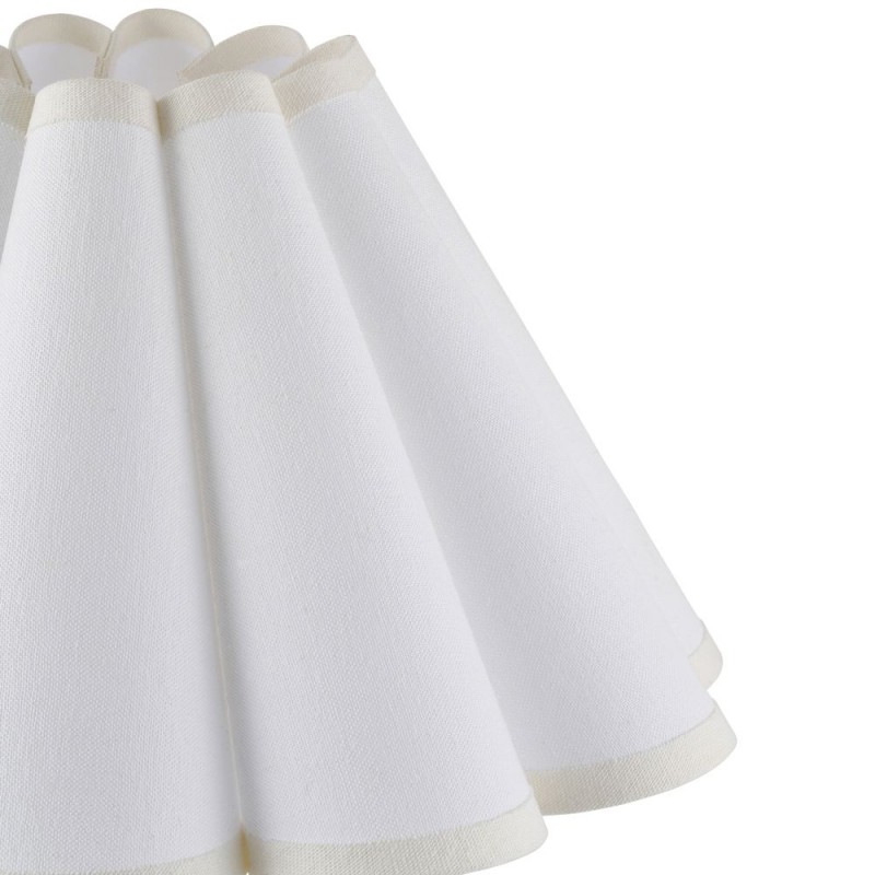 Endon-118626 - Ayla - Shade Only - 31 cm Vintage White Tapered Shade