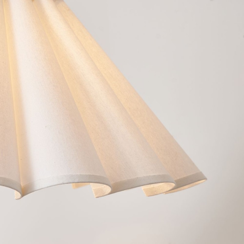Endon-118627 - Ayla - Shade Only - 53 cm Vintage White Tapered Shade