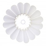 Ayla - Shade Only - 53 cm Vintage White Tapered Shade