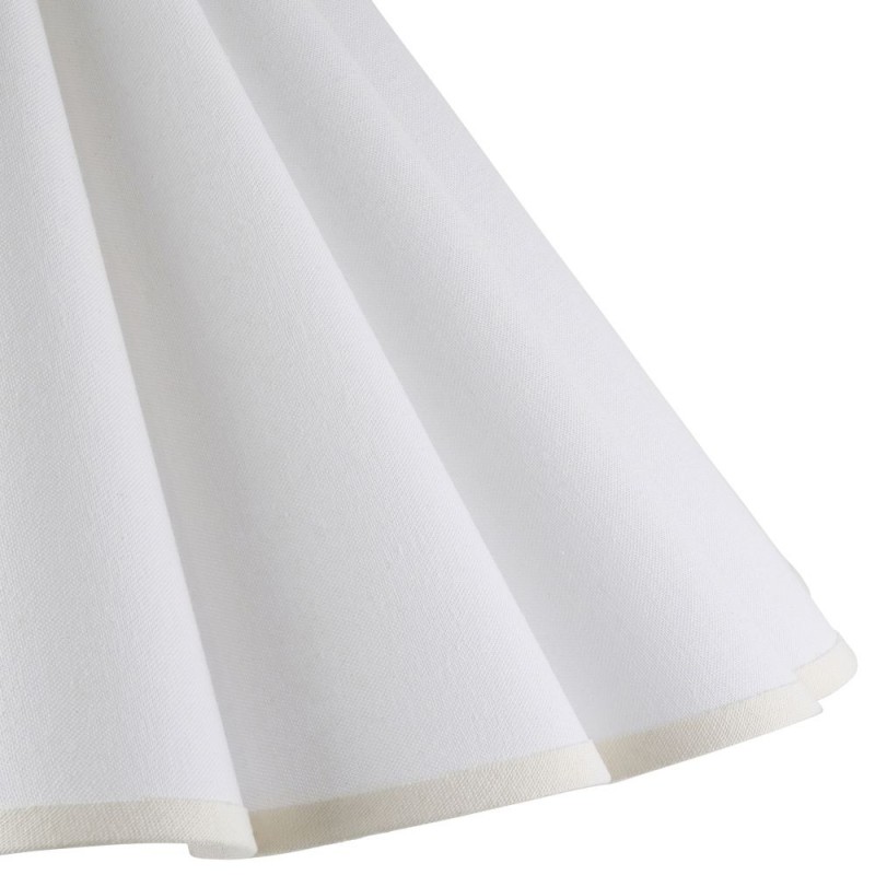 Endon-118627 - Ayla - Shade Only - 53 cm Vintage White Tapered Shade