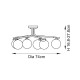 - Aaron - Brushed Aged Brass 6 Light Centre Fitting with Matt Opal Glass Endon-118651 - Aaron - Brushed Aged Brass 6 Light Centre Fitting with Matt Opal Glass
