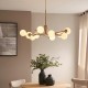 - Aaron - Brushed Aged Brass 10 Light Centre Fitting with Matt Opal Glass Endon-118652 - Aaron - Brushed Aged Brass 10 Light Centre Fitting with Matt Opal Glass