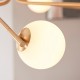 - Aaron - Brushed Aged Brass 10 Light Centre Fitting with Matt Opal Glass Endon-118652 - Aaron - Brushed Aged Brass 10 Light Centre Fitting with Matt Opal Glass