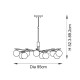 - Aaron - Brushed Aged Brass 10 Light Centre Fitting with Matt Opal Glass Endon-118652 - Aaron - Brushed Aged Brass 10 Light Centre Fitting with Matt Opal Glass