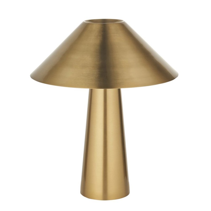 Endon-118685 - Isak - Brushed Aged Brass Table Lamp
