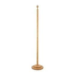 Twist - Base Only - Oak Effect Twisted Floor Lamp