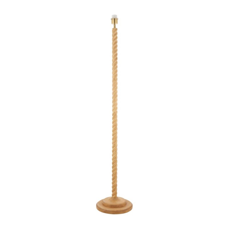 Endon-118691 - Twist - Base Only - Oak Effect Twisted Floor Lamp