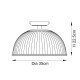 - Somerset - Vintage Brass Downlight Semi Flush with Clear Ribbed Glass Endon-118751 - Somerset - Vintage Brass Downlight Semi Flush with Clear Ribbed Glass
