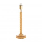 Twist - Base Only - Oak Effect Twisted Table Lamp