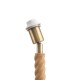 Endon-118754 - Twist - Base Only - Oak Effect Twisted Table Lamp