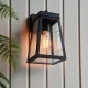 - Lymington - Matt Black Lantern Wall Lamp IP44 Endon-118762 - Lymington - Matt Black Lantern Wall Lamp IP44