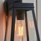 - Lymington - Matt Black Lantern Wall Lamp IP44 Endon-118762 - Lymington - Matt Black Lantern Wall Lamp IP44