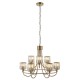 Endon-118934 - Berenice - Antique Brass 9 Light Centre Fitting with Crystal