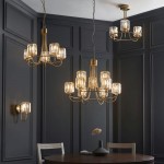 Berenice - Antique Brass 9 Light Centre Fitting with Crystal