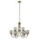Endon-118934 - Berenice - Antique Brass 9 Light Centre Fitting with Crystal
