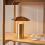 Sunset - Rechargeable Brushed Gold LED Table Lamp