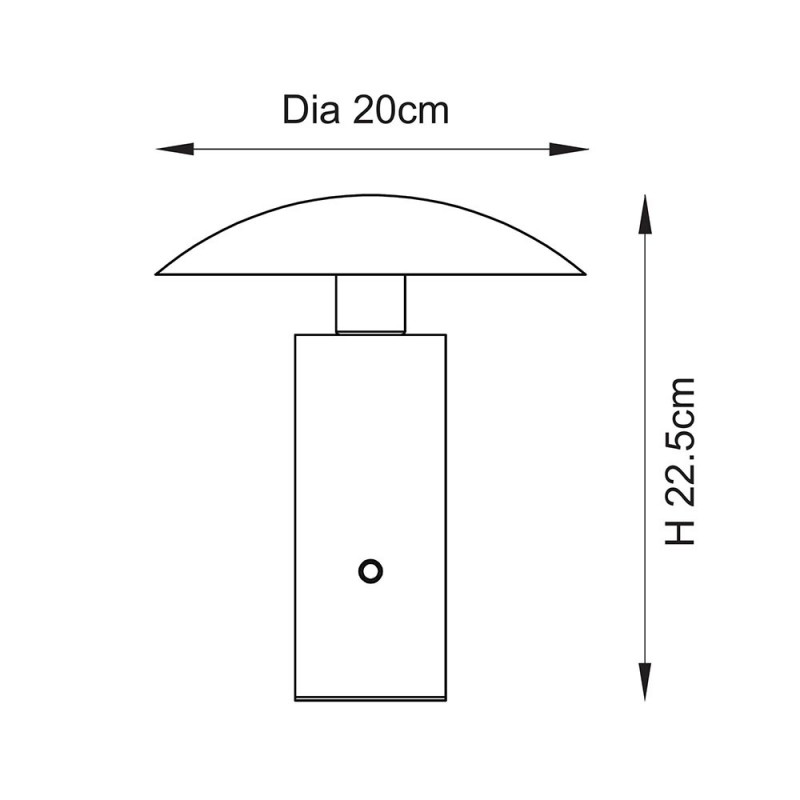 - Sunset - Rechargeable Brushed Gold LED Table Lamp Endon-118935 - Sunset - Rechargeable Brushed Gold LED Table Lamp