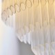 Endon-119107 - Montpellier - Brushed Aged Brass 3 Light Centre Fitting with Ribbed Cylindrical Clear Glass