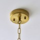 Endon-119108 - Montpellier - Brushed Aged Brass 6 Light Chandelier with Ribbed Cylindrical Clear Glass