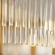 Endon-119110 - Clermont - Warm Antique Brass 5 Light Centre Fitting with Clear Glass Rods