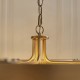 Endon-119110 - Clermont - Warm Antique Brass 5 Light Centre Fitting with Clear Glass Rods