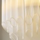 Endon-119132 - Montpellier - Brushed Aged Brass Wall Lamp with Ribbed Cylindrical Clear Glass