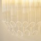Endon-119132 - Montpellier - Brushed Aged Brass Wall Lamp with Ribbed Cylindrical Clear Glass