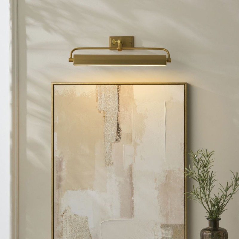 Endon-119137 - Nantes - Warm Brass USB Rechargeable Picture Light