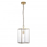 Hammond Grand - Brushed Aged Brass Lantern Pendant
