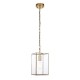 Endon-119142 - Hammond - Brushed Aged Brass Lantern Pendant