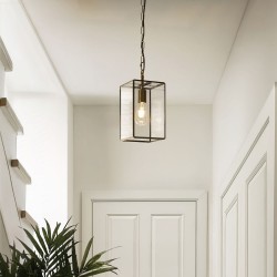 Hammond - Brushed Aged Brass Lantern Pendant