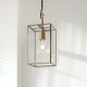 Endon-119142 - Hammond - Brushed Aged Brass Lantern Pendant