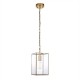 Endon-119142 - Hammond - Brushed Aged Brass Lantern Pendant