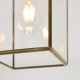 Endon-119143 - Hammond - Brushed Aged Brass Lantern Semi Flush
