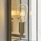 Endon-119144 - Hammond - Brushed Aged Brass Lantern Wall Lamp