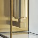 Endon-119144 - Hammond - Brushed Aged Brass Lantern Wall Lamp