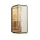 Endon-119144 - Hammond - Brushed Aged Brass Lantern Wall Lamp