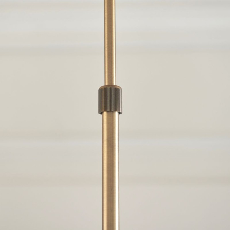 Endon-119224 - Hague - Warm Antique Brass 7 Light Centre Fitting with Twisted Glass Shades