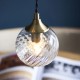Endon-119435 - Allegra - Antique Brass 5 Light Cluster Pendant with Clear Spiral Glasses